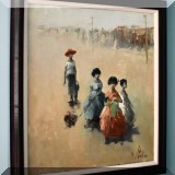 A02. Signed painting by Vladan Stiha. 28”h x 24”w 